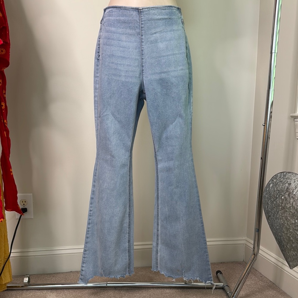 Tinseltown Blue Flare Wide Leg Jeans